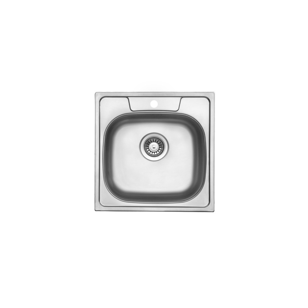 APOLLO 488 Tek Gözlü Çelik Pres Eviye - Compact Series - Çelik